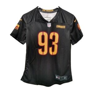 NWT Nike x NFL Washington Commanders Allen #93 Alternate Black Jersey Women's Sm